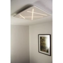 Linea Light Next Deckenleuchte LED Weiß, 1-flammig -Bürolampen Verkäufe linea light next deckenleuchte 7441 9