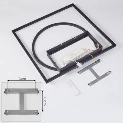 Hofstein Loftheim Deckenleuchte LED Chrom, Schwarz, Weiß, 1-flammig, Fernbedienung 16 Hofstein Loftheim Deckenleuchte LED Chrom, Schwarz, Weiß, 1-flammig, Fernbedienung -Bürolampen Verkäufe loftheim deckenleuchte h3438176 4