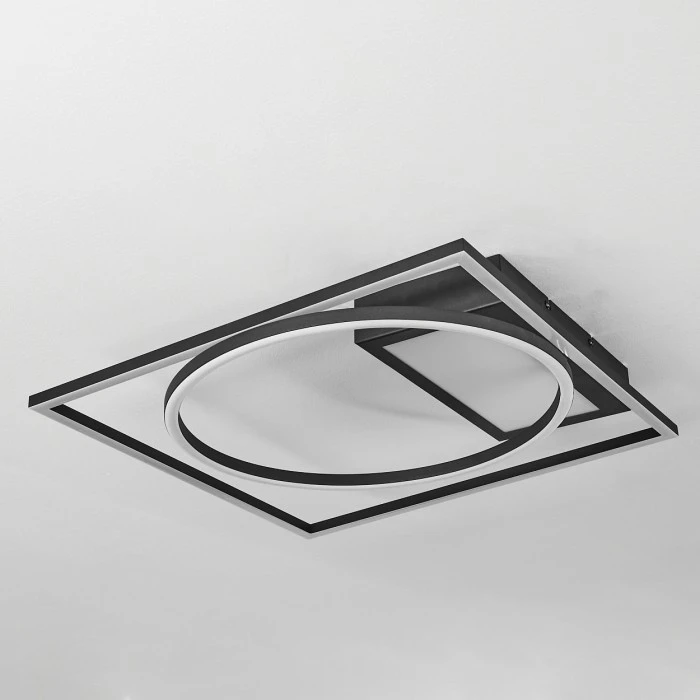 Hofstein Loftheim Deckenleuchte LED Chrom, Schwarz, Weiß, 1-flammig, Fernbedienung 8 Hofstein Loftheim Deckenleuchte LED Chrom, Schwarz, Weiß, 1-flammig, Fernbedienung – Bild 8