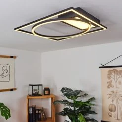 Hofstein Loftheim Deckenleuchte LED Chrom, Schwarz, Weiß, 1-flammig, Fernbedienung 20 Hofstein Loftheim Deckenleuchte LED Chrom, Schwarz, Weiß, 1-flammig, Fernbedienung -Bürolampen Verkäufe loftheim deckenleuchte h3438176 8