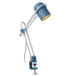 Lucide BASTIN Klemmleuchte Blau, Grau, 1-flammig -Bürolampen Verkäufe lucide bastin klemmleuchte 05535 01 35 3