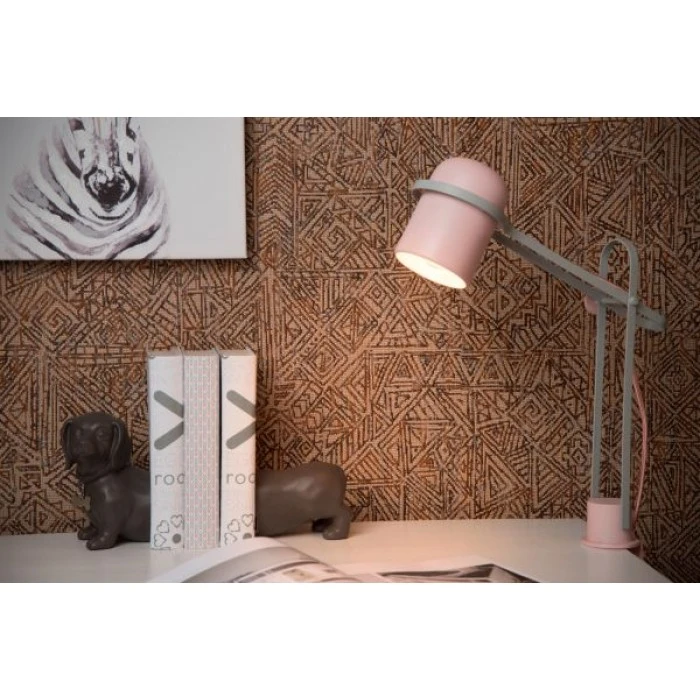 Lucide BASTIN Klemmleuchte Grau, Pink, 1-flammig 1 Lucide BASTIN Klemmleuchte Grau, Pink, 1-flammig