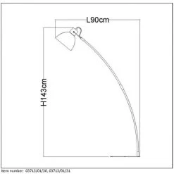 Lucide CURF Bogenleuchte Schwarz, 1-flammig 5 Lucide CURF Bogenleuchte Schwarz, 1-flammig -Bürolampen Verkäufe lucide curf bogenleuchte 03713 01 30 2