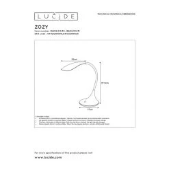 Lucide EMIL Büroleuchte LED Schwarz, 1-flammig -Bürolampen Verkäufe lucide emil bueroleuchte 18652 06 30 3