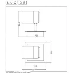 Lucide LENNERT Deckenleuchte LED Chrom, 1-flammig -Bürolampen Verkäufe lucide lennert deckenleuchte 26957 05 12 3