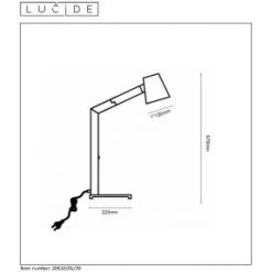 Lucide MIZUKO Schreibtischlampe Schwarz, 1-flammig -Bürolampen Verkäufe lucide mizuko schreibtischlampe 20610 01 30 5