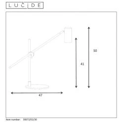Lucide PHILINE Schreibtischlampe Schwarz, 1-flammig -Bürolampen Verkäufe lucide philine schreibtischlampe 30672 01 30 9