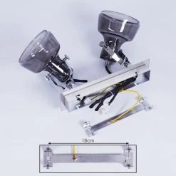 Hofstein Lulea Deckenleuchte Chrom, 2-flammig -Bürolampen Verkäufe lulea deckenleuchte h3346617 4