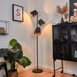 Hofstein Lungre Stehleuchte Altsilber, 3-flammig