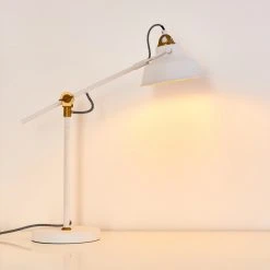 Hofstein Luven Tischleuchte LED Weiß, 1-flammig -Bürolampen Verkäufe luven tischleuchte h3287231 do1 11