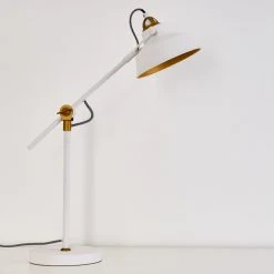 Hofstein Luven Tischleuchte LED Weiß, 1-flammig -Bürolampen Verkäufe luven tischleuchte h3287231 do1 16