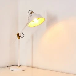 Hofstein Luven Tischleuchte LED Weiß, 1-flammig -Bürolampen Verkäufe luven tischleuchte h3287231 do1 2