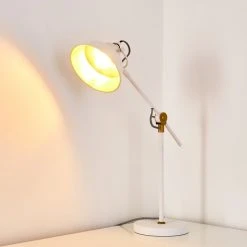 Hofstein Luven Tischleuchte LED Weiß, 1-flammig -Bürolampen Verkäufe luven tischleuchte h3287231 do1 6