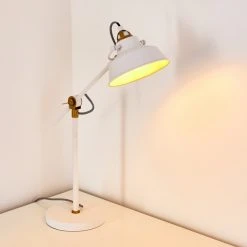 Hofstein Luven Tischleuchte LED Weiß, 1-flammig -Bürolampen Verkäufe luven tischleuchte h3287231 do1 9