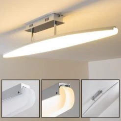 Brilliant Leuchten Madoc Deckenleuchte LED Chrom, 1-flammig