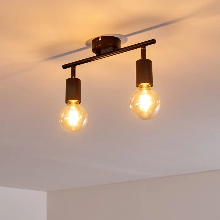 Hofstein Maidford Deckenleuchte Schwarz, 2-flammig 15 Hofstein Maidford Deckenleuchte Schwarz, 2-flammig – Bild 15