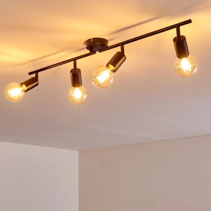 Hofstein Maidford Deckenleuchte Schwarz, 4-flammig 13 Hofstein Maidford Deckenleuchte Schwarz, 4-flammig – Bild 13