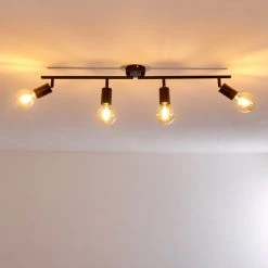 Hofstein Maidford Deckenleuchte Schwarz, 4-flammig 22 Hofstein Maidford Deckenleuchte Schwarz, 4-flammig -Bürolampen Verkäufe maidford deckenleuchte h3357910 6