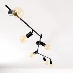 Hofstein Maidford Deckenleuchte Schwarz, 6-flammig -Bürolampen Verkäufe maidford deckenleuchte h3357934 6