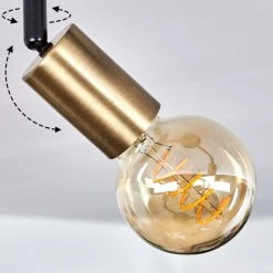 Hofstein Maidford Deckenleuchte Messing, Schwarz, 2-flammig -Bürolampen Verkäufe maidford deckenleuchte h3388129 5