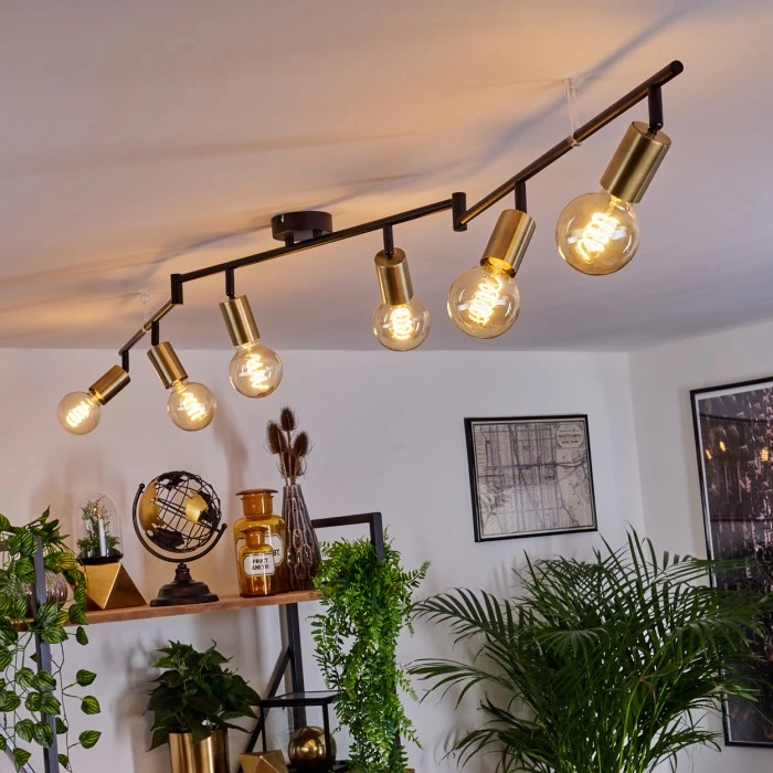 Hofstein Maidford Deckenleuchte Schwarz, 6-flammig 11 Hofstein Maidford Deckenleuchte Schwarz, 6-flammig – Bild 11