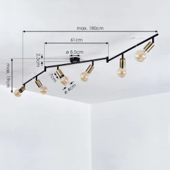 Hofstein Maidford Deckenleuchte Schwarz, 6-flammig 15 Hofstein Maidford Deckenleuchte Schwarz, 6-flammig -Bürolampen Verkäufe maidford deckenleuchte h3413692 3