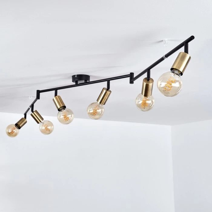 Hofstein Maidford Deckenleuchte Schwarz, 6-flammig 8 Hofstein Maidford Deckenleuchte Schwarz, 6-flammig – Bild 8