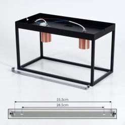 Hofstein Malao Deckenleuchte Schwarz, Gold, Roségold, 2-flammig -Bürolampen Verkäufe malao deckenleuchte h3019375 4