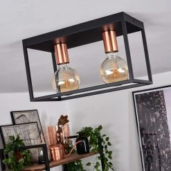 Hofstein Malao Deckenleuchte Schwarz, Gold, Roségold, 2-flammig -Bürolampen Verkäufe malao deckenleuchte h3019375 9