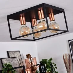 Hofstein Malao Deckenleuchte Schwarz, Roségold, 4-flammig 23 Hofstein Malao Deckenleuchte Schwarz, Roségold, 4-flammig -Bürolampen Verkäufe malao deckenleuchte h3019405 11