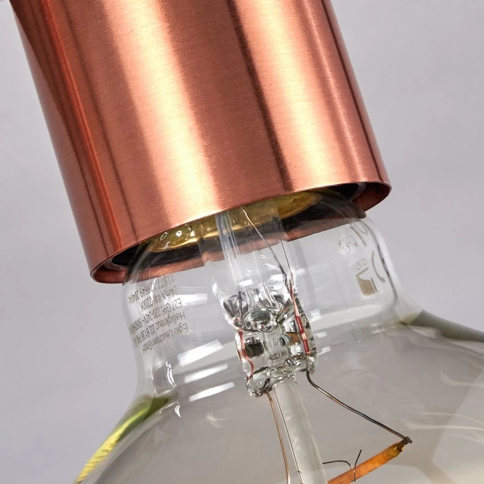 Hofstein Malao Deckenleuchte Schwarz, Roségold, 4-flammig 3 Hofstein Malao Deckenleuchte Schwarz, Roségold, 4-flammig – Bild 3