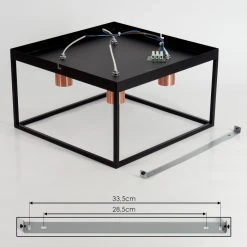 Hofstein Malao Deckenleuchte Schwarz, Roségold, 4-flammig 16 Hofstein Malao Deckenleuchte Schwarz, Roségold, 4-flammig -Bürolampen Verkäufe malao deckenleuchte h3019405 4