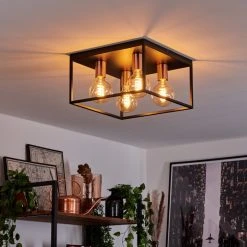 Hofstein Malao Deckenleuchte Schwarz, Roségold, 4-flammig 18 Hofstein Malao Deckenleuchte Schwarz, Roségold, 4-flammig -Bürolampen Verkäufe malao deckenleuchte h3019405 6