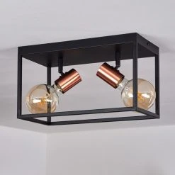 Hofstein Malao Deckenleuchte Schwarz, Roségold, 2-flammig 19 Hofstein Malao Deckenleuchte Schwarz, Roségold, 2-flammig -Bürolampen Verkäufe malao deckenleuchte h3019429 7