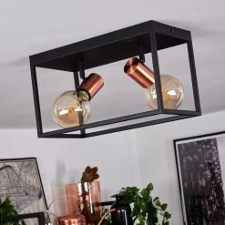 Hofstein Malao Deckenleuchte Schwarz, Roségold, 2-flammig 21 Hofstein Malao Deckenleuchte Schwarz, Roségold, 2-flammig -Bürolampen Verkäufe malao deckenleuchte h3019429 9