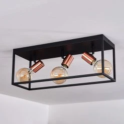 Hofstein Malao Deckenleuchte Schwarz, Roségold, 3-flammig 17 Hofstein Malao Deckenleuchte Schwarz, Roségold, 3-flammig -Bürolampen Verkäufe malao deckenleuchte h3019436 7