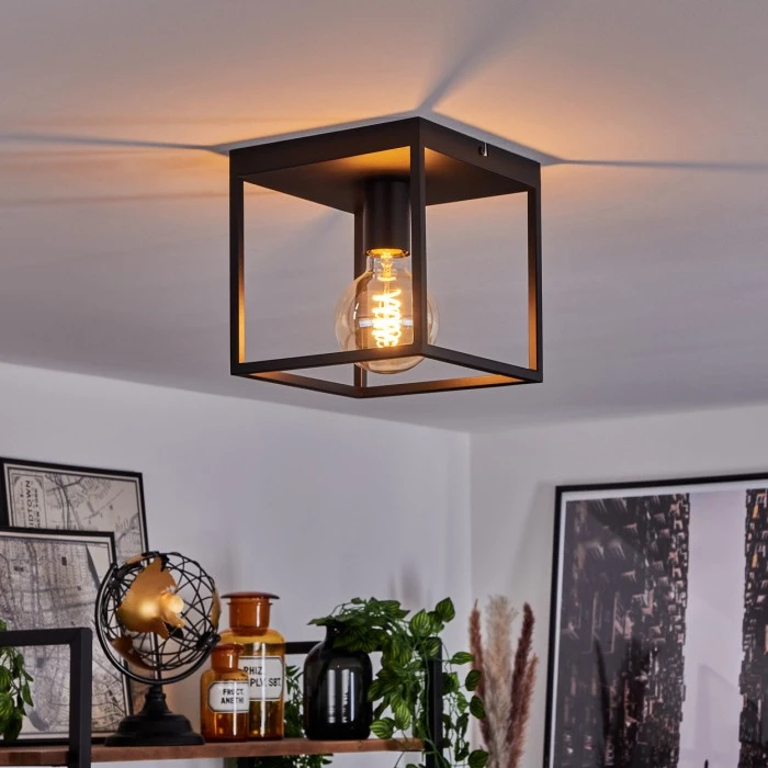 Hofstein Malao Deckenleuchte Schwarz, 1-flammig 1 Hofstein Malao Deckenleuchte Schwarz, 1-flammig