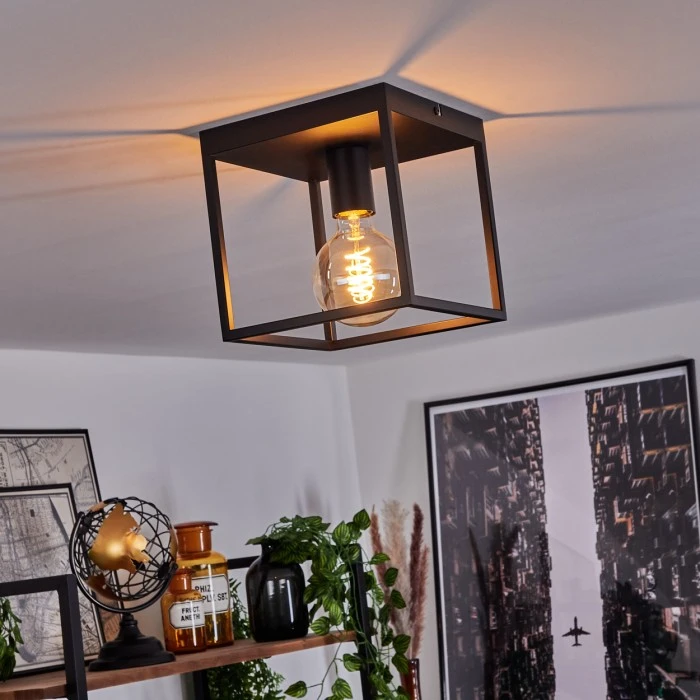 Hofstein Malao Deckenleuchte Schwarz, 1-flammig 9 Hofstein Malao Deckenleuchte Schwarz, 1-flammig – Bild 9