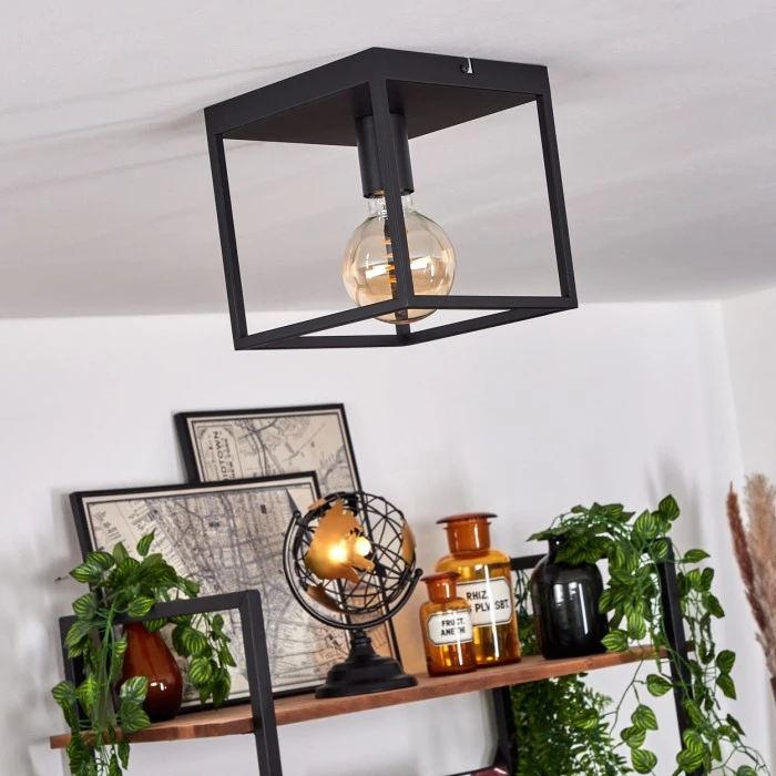 Hofstein Malao Deckenleuchte Schwarz, 1-flammig 10 Hofstein Malao Deckenleuchte Schwarz, 1-flammig – Bild 10