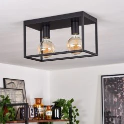 Hofstein Malao Deckenleuchte Schwarz, 2-flammig 21 Hofstein Malao Deckenleuchte Schwarz, 2-flammig -Bürolampen Verkäufe malao deckenleuchte h3019481 10