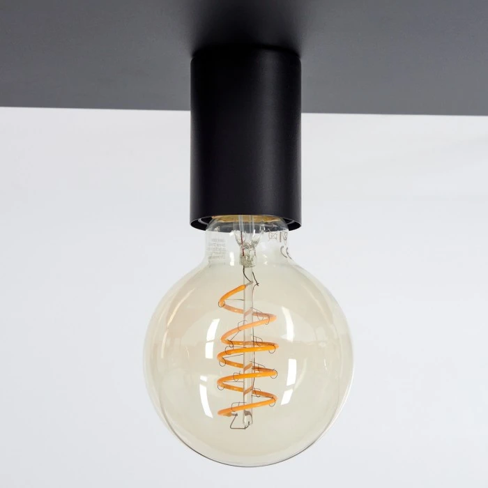 Hofstein Malao Deckenleuchte Schwarz, 2-flammig 3 Hofstein Malao Deckenleuchte Schwarz, 2-flammig – Bild 3