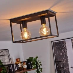 Hofstein Malao Deckenleuchte Schwarz, 2-flammig 17 Hofstein Malao Deckenleuchte Schwarz, 2-flammig -Bürolampen Verkäufe malao deckenleuchte h3019481 6