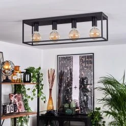 Hofstein Malao Deckenleuchte Schwarz, 4-flammig 21 Hofstein Malao Deckenleuchte Schwarz, 4-flammig -Bürolampen Verkäufe malao deckenleuchte h3019504 10