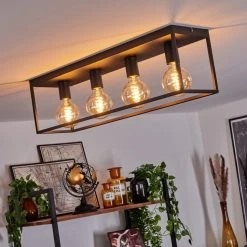 Hofstein Malao Deckenleuchte Schwarz, 4-flammig 17 Hofstein Malao Deckenleuchte Schwarz, 4-flammig -Bürolampen Verkäufe malao deckenleuchte h3019504 6