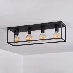 Hofstein Malao Deckenleuchte Schwarz, 4-flammig 18 Hofstein Malao Deckenleuchte Schwarz, 4-flammig -Bürolampen Verkäufe malao deckenleuchte h3019504 7