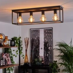 Hofstein Malao Deckenleuchte Schwarz, 4-flammig 19 Hofstein Malao Deckenleuchte Schwarz, 4-flammig -Bürolampen Verkäufe malao deckenleuchte h3019504 8