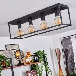 Hofstein Malao Deckenleuchte Schwarz, 4-flammig 20 Hofstein Malao Deckenleuchte Schwarz, 4-flammig -Bürolampen Verkäufe malao deckenleuchte h3019504 9