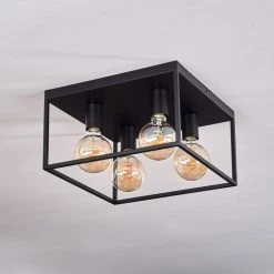 Hofstein Malao Deckenleuchte Schwarz, 4-flammig 18 Hofstein Malao Deckenleuchte Schwarz, 4-flammig -Bürolampen Verkäufe malao deckenleuchte h3019511 7