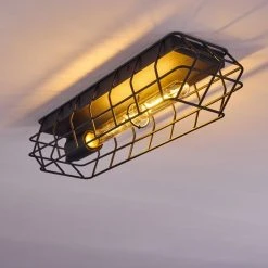 Hofstein Mallawi Deckenleuchte Schwarz, 1-flammig -Bürolampen Verkäufe mallawi deckenleuchte h3385883 13