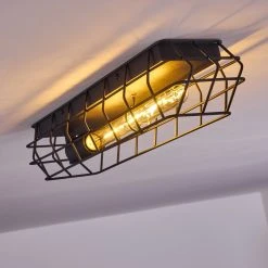 Hofstein Mallawi Deckenleuchte Schwarz, 1-flammig -Bürolampen Verkäufe mallawi deckenleuchte h3385883 6